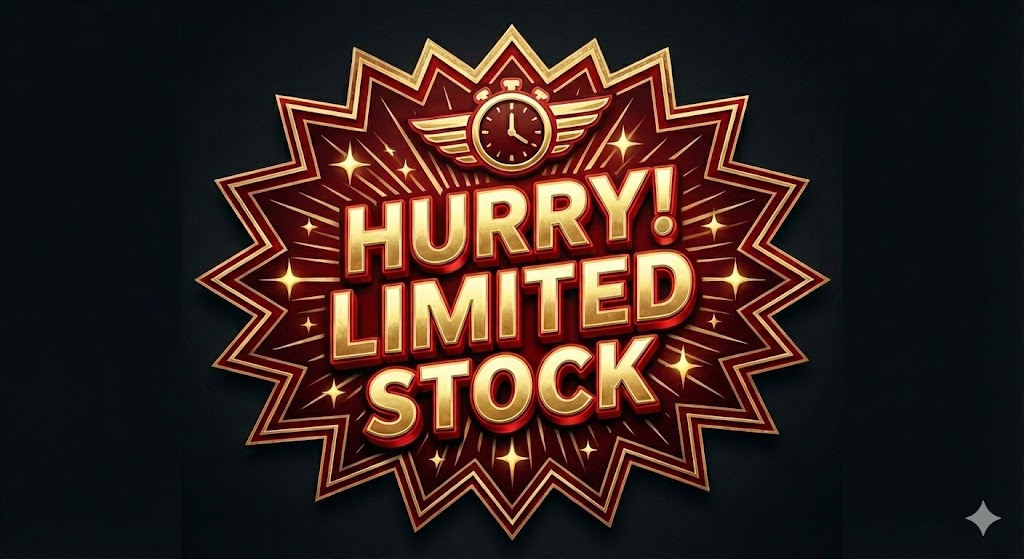 Limited stock available - Order now