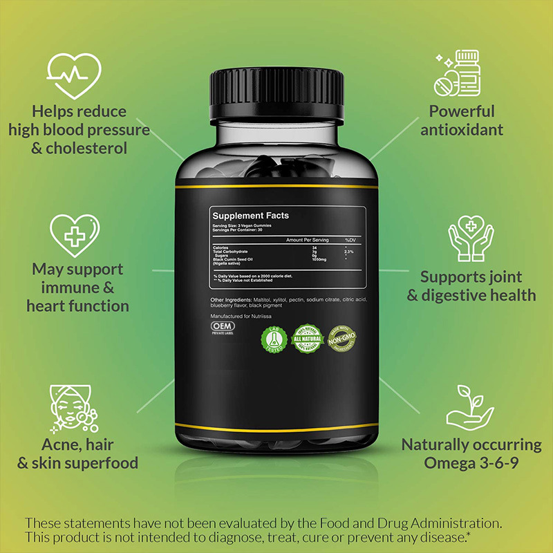 Black Seed Oil Gummies delivered to your door — pay on delivery